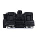 Orion Ii Laf Sofa W/Pwr Fr & Hr-Black