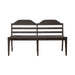 Paradise Valley Ladder Back Bench in Saddle Brown image