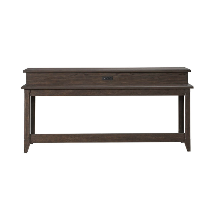 Paradise Valley Console Bar Table in Saddle Brown