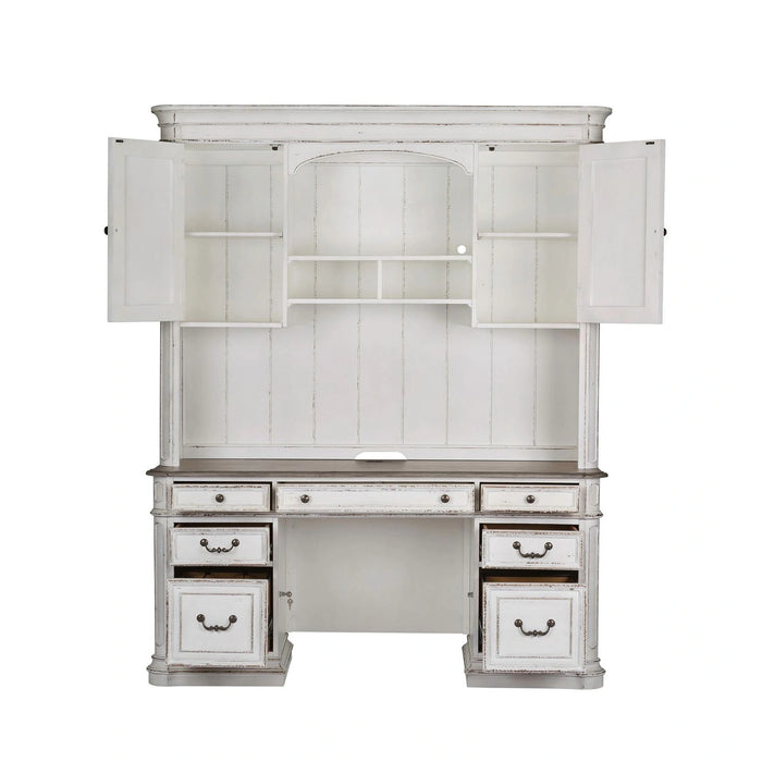Magnolia Manor Credenza & Hutch image