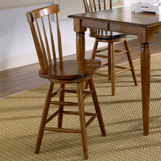 Creations 24 Inch Swivel Counter Chair - Tobacco image