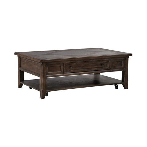 Paradise Valley Rectangular Cocktail Table in Saddle Brown image