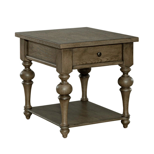 Americana Farmhouse End Table in Dusty Taupe image