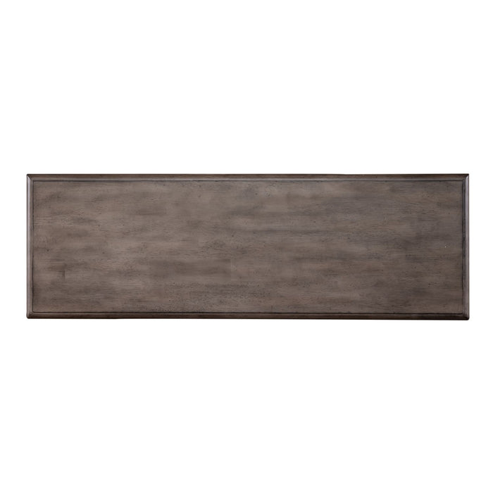 Ocean Isle Bench (RTA) in Antique White with Weathered Pine