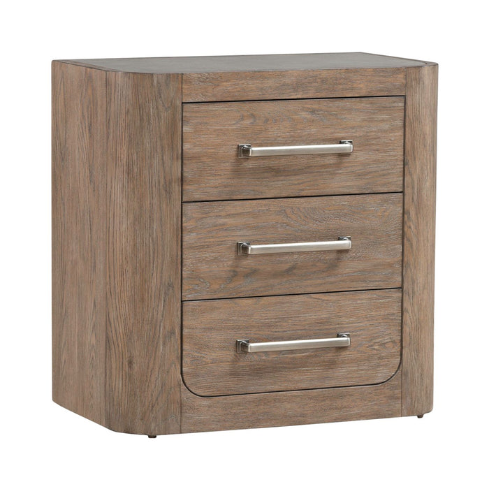 South Bend Nightstand w/ Charging Station in Burnished Clay