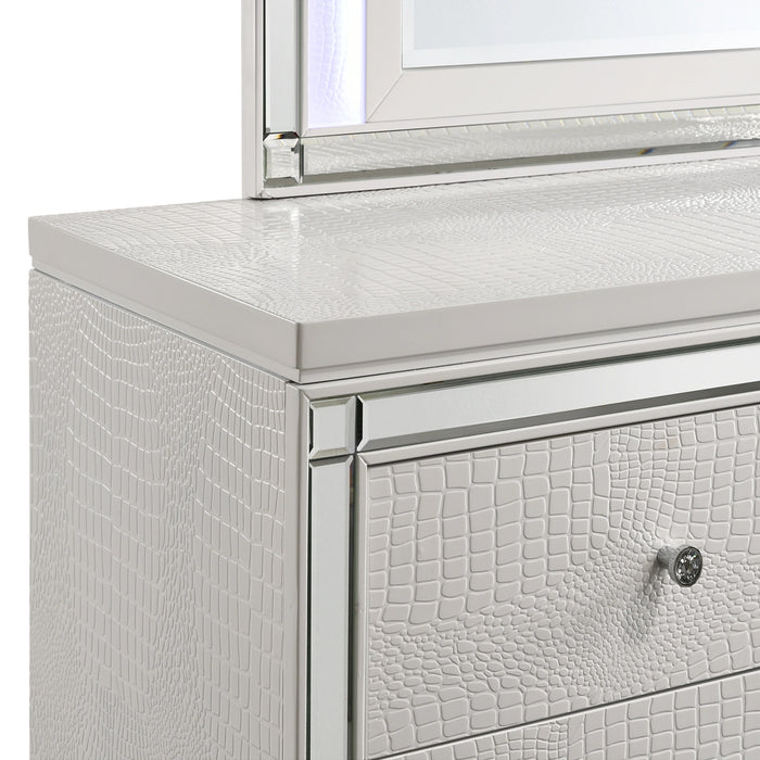 VALENTINO LIGHTED MIRROR-WHITE