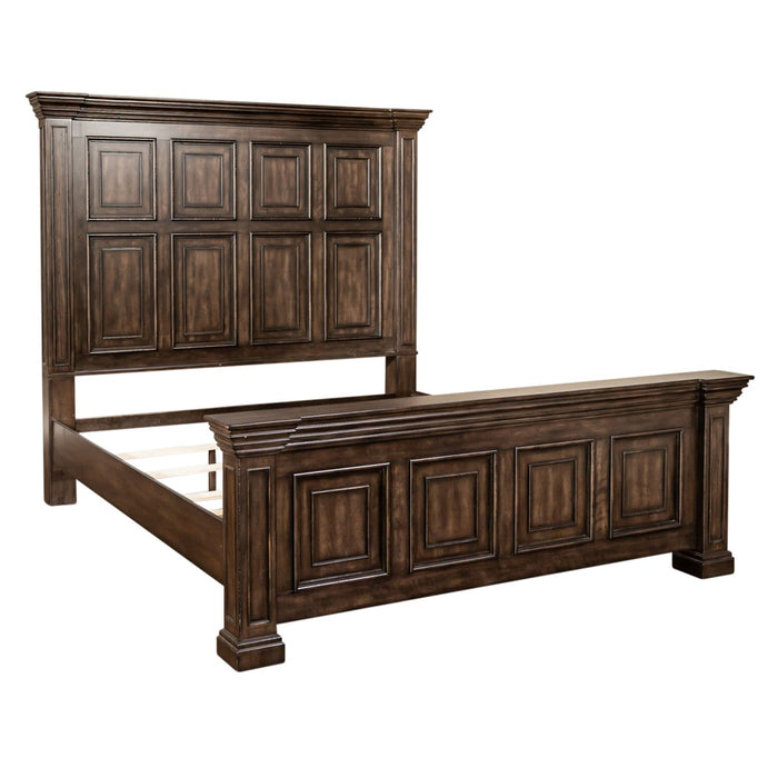 Big Valley King Panel Bed, Dresser & Mirror, Chest, Night Stand