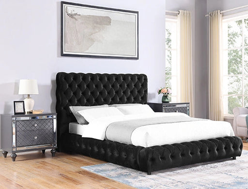 Flory King Bed Black image