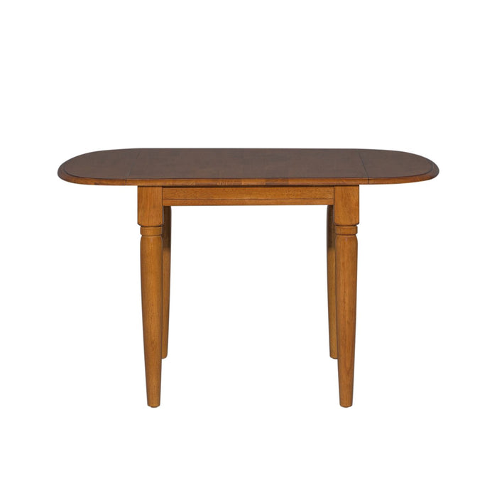 Creations II Drop Leaf Table in Tobacco Finish