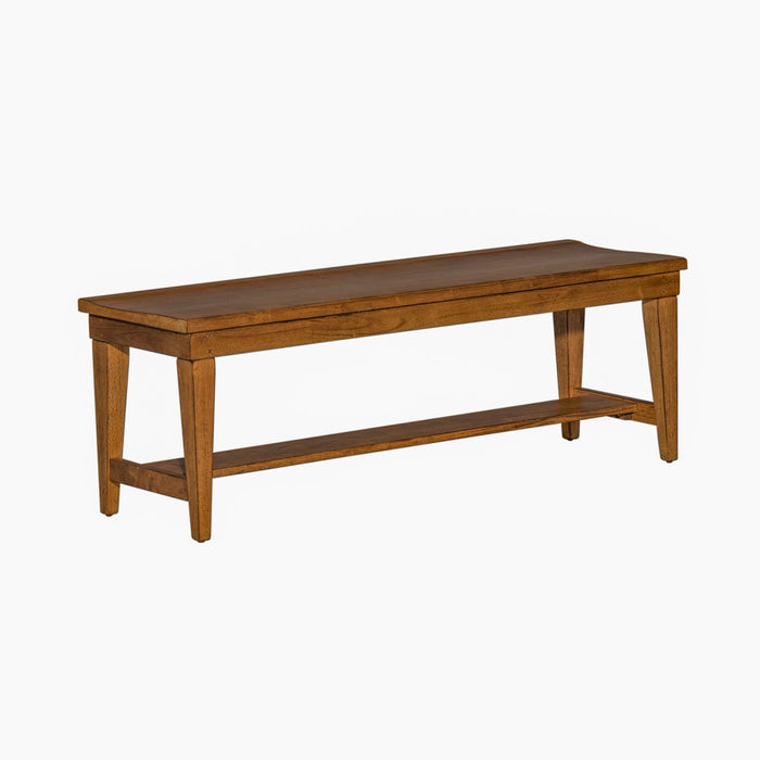 Hearthstone Bench in Rustic Oak