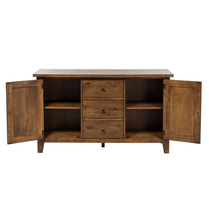 Liberty Furniture Hearthstone Buffet in Rustic Oak