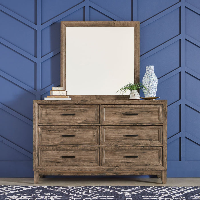 Ridgecrest King California Panel Bed, Dresser & Mirror, Chest, Night Stand