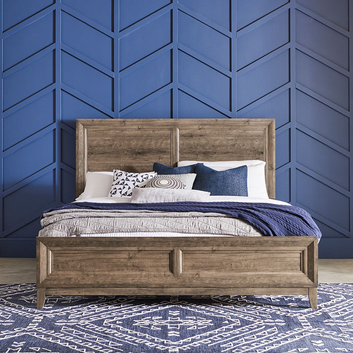 Ridgecrest King California Panel Bed, Dresser & Mirror, Chest, Night Stand