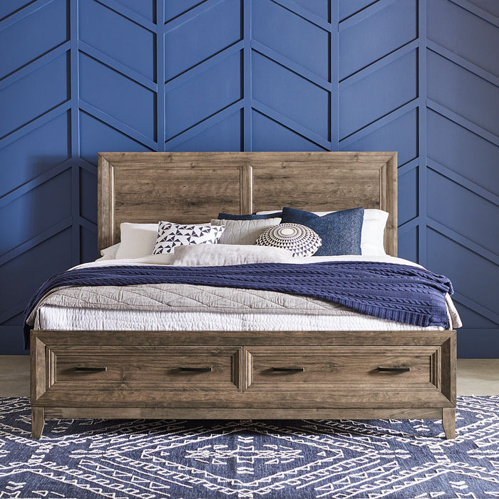 Ridgecrest King Storage Bed, Dresser & Mirror, Chest, Night Stand