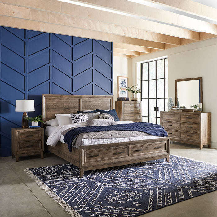 Ridgecrest King Storage Bed, Dresser & Mirror, Chest, Night Stand image