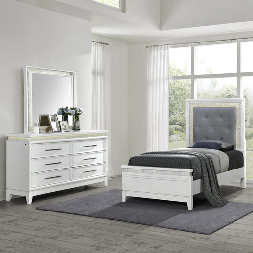 Reflections Uph Bed, Dresser & Mirror image