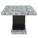 Lyra Pedestal Base-Black