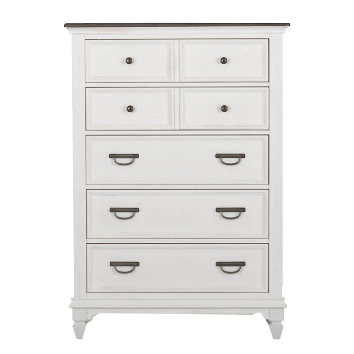 Allyson Park King California Panel Bed, Dresser & Mirror, Chest, Night Stand image