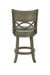 Manchester 24" Counter Stool W/Fabric Cushions-Gray