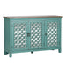 Kensington 3 Door Accent Cabinet in Turquoise image