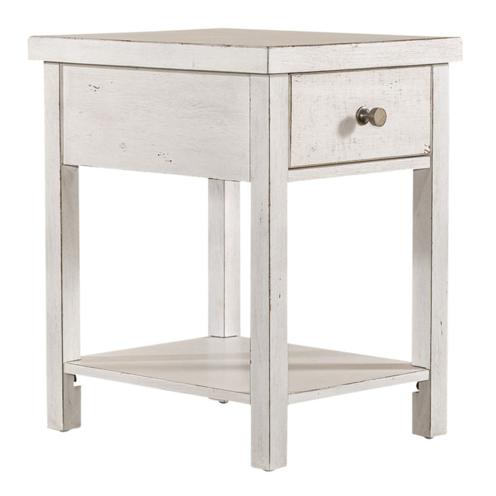 Modern Farmhouse Drawer Chair Side Table image