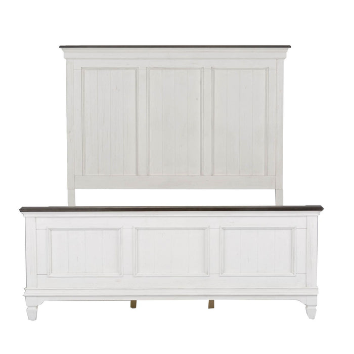 Allyson Park King Panel Bed, Dresser & Mirror, Chest, Night Stand