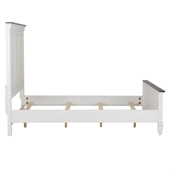 Liberty Furniture Allyson Park Full Panel Bed in Wirebrushed White