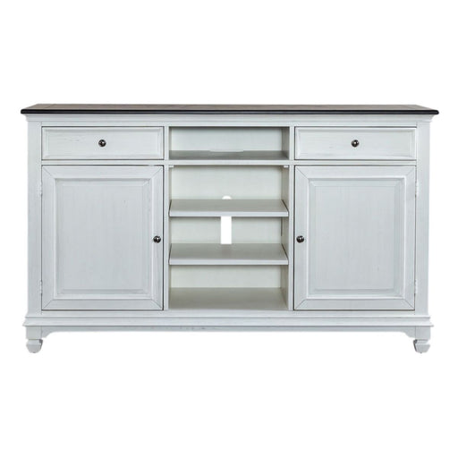 Liberty Furniture Allyson Park 68 Inch Highboy TV Console in Wirebrushed White image