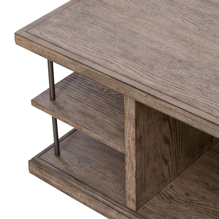 City Scape Cocktail Table in White Oak Veneers