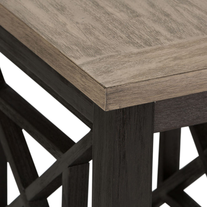 Heatherbrook Chair Side Table in Charcoal and Ash