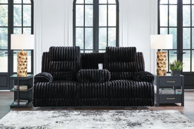 Rhine Falls Power Reclining Sofa with Drop Down Table