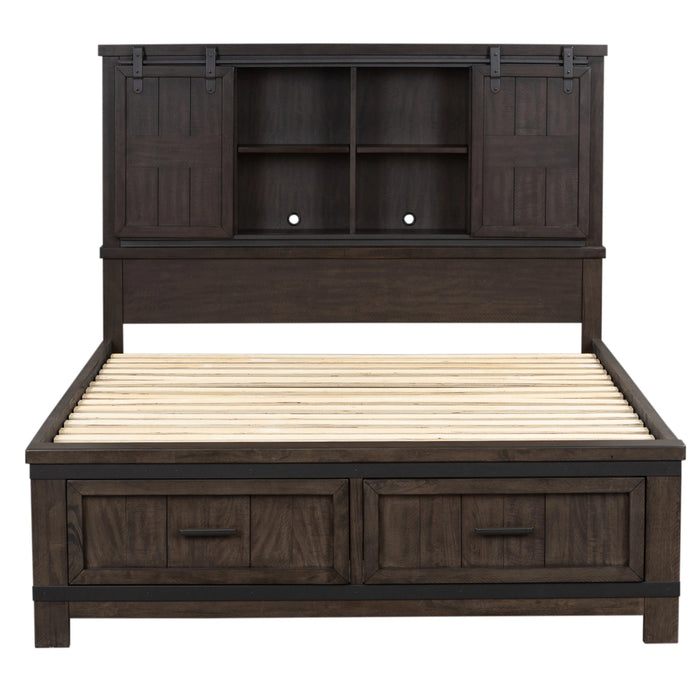 Thornwood Hills Bookcase Bed, Dresser & Mirror, Chest image