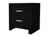 Crown Mark Furniture Jaylen 2 Drawer Nightstand in Black image