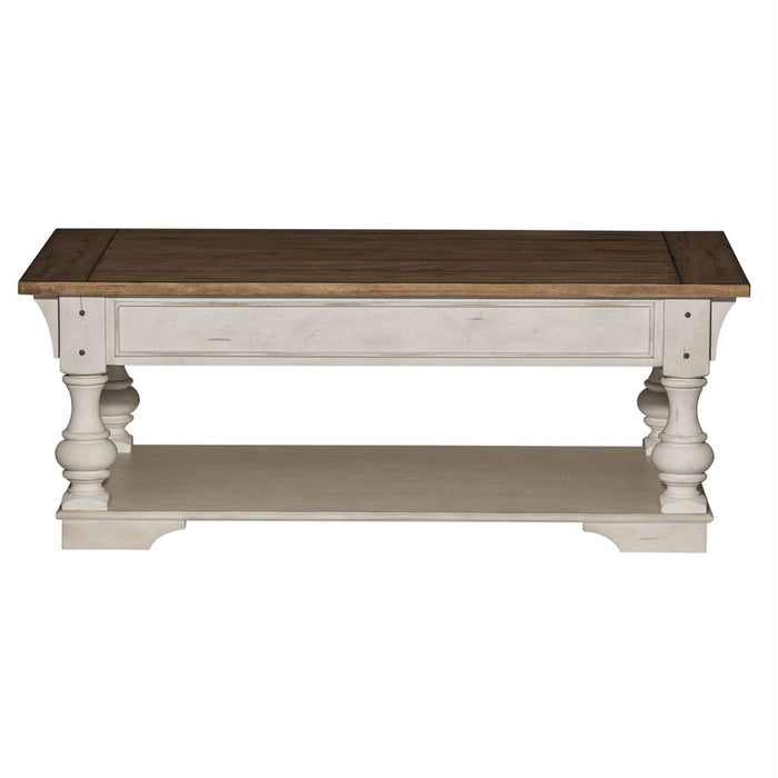 Liberty Morgan Creek Cocktail Table in Antique White