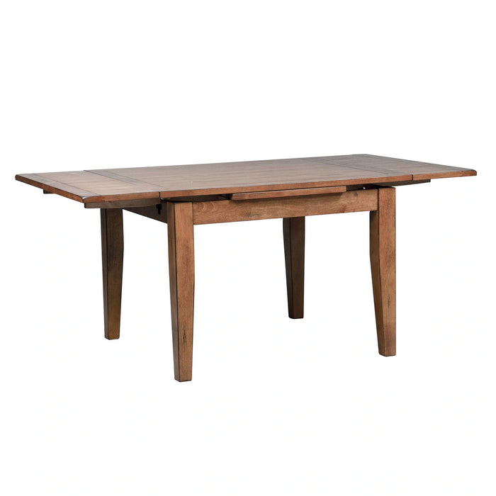 Treasures Retractable Leg Table in Rustic Oak Finish image
