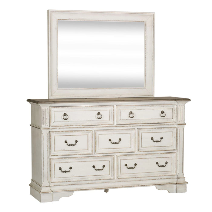 Abbey Park Panel Bed, Dresser & Mirror, Chest, Night Stand image