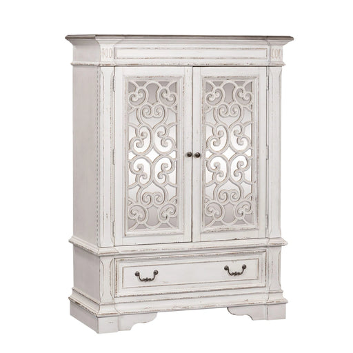 Abbey Park Mirrored Door Chest in Antique White image
