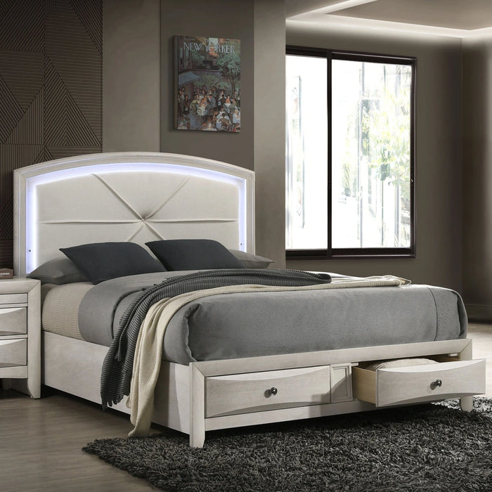 EK Bed w/Storage & LED