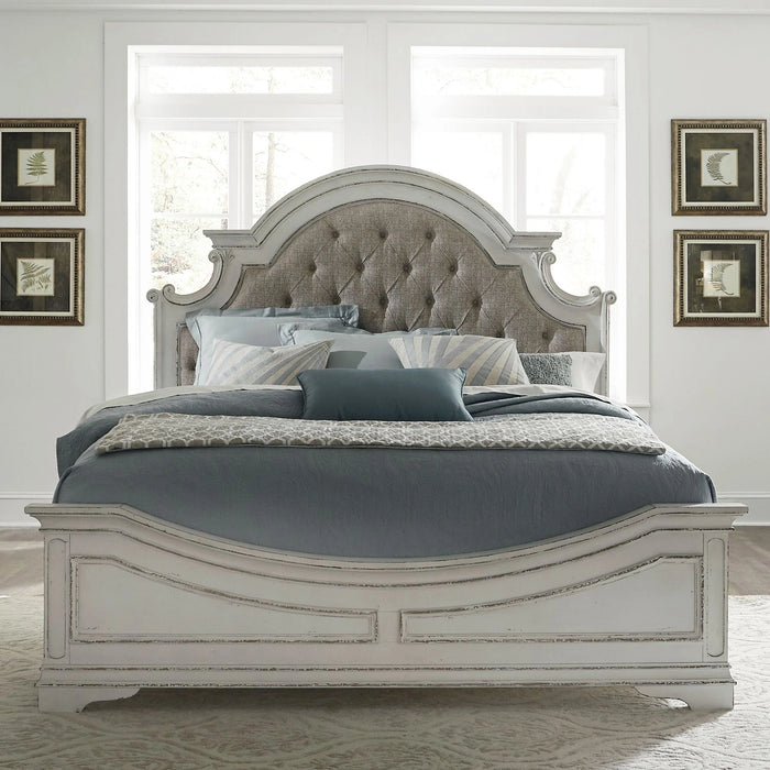 Magnolia Manor Uph Bed, Dresser & Mirror image