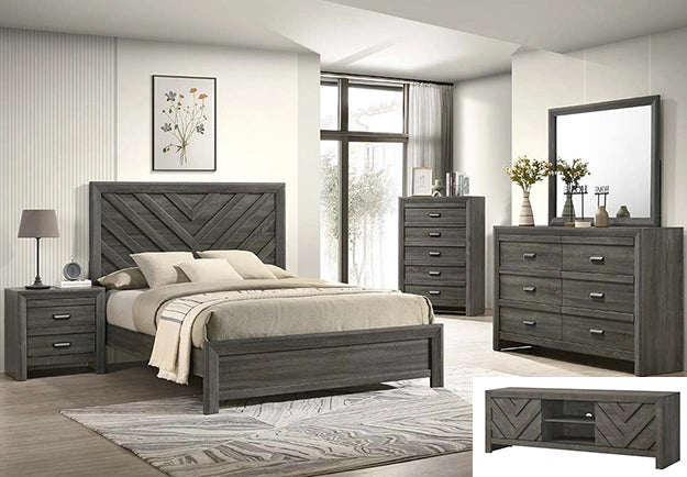Valor Night Stand-Grey