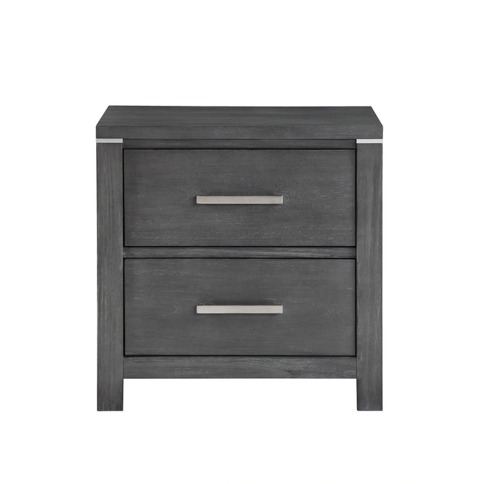 Odessa Nightstand-Charcoal