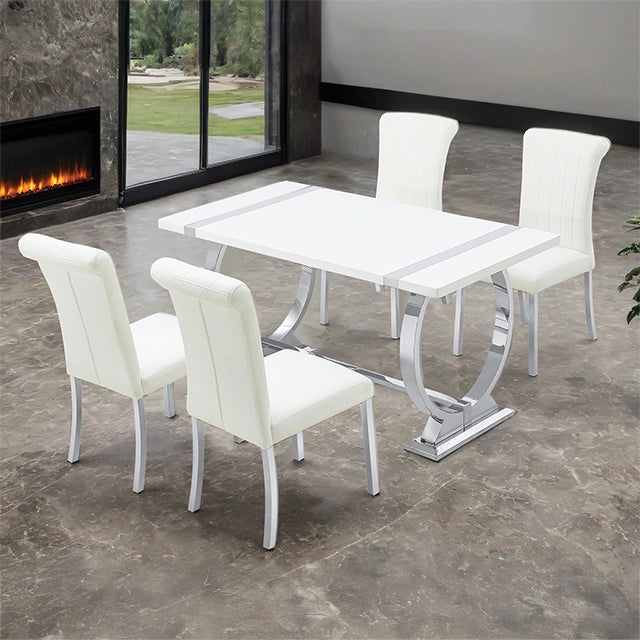 Holstebro 5 Pc 60" Dining Table Set