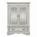 Abbey Park Mirrored Door Chest in Antique White image