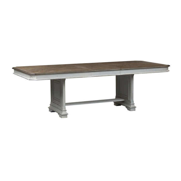 Abbey Park 7 Piece Trestle Table Set