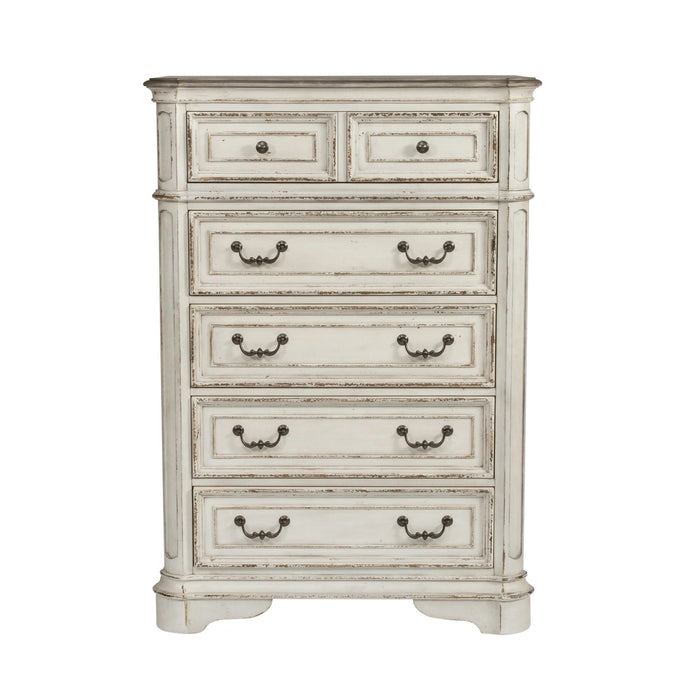 Magnolia Manor Uph Sleigh Bed, Dresser & Mirror, Chest image