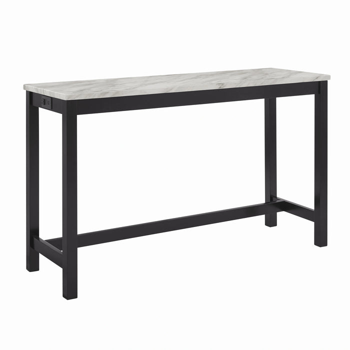 Celeste Theater Bar Table W/ 3 Stools-Blue