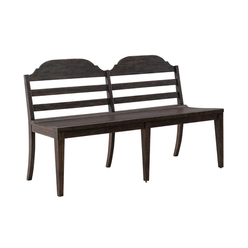 Paradise Valley Ladder Back Bench in Saddle Brown image