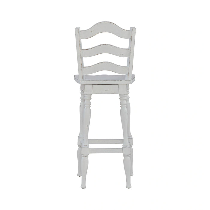 Magnolia Manor Ladderback Swivel Bar Stool image