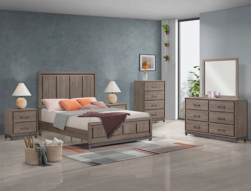 Crown Mark Furniture River 2 Drawer Nightstand in Brown image