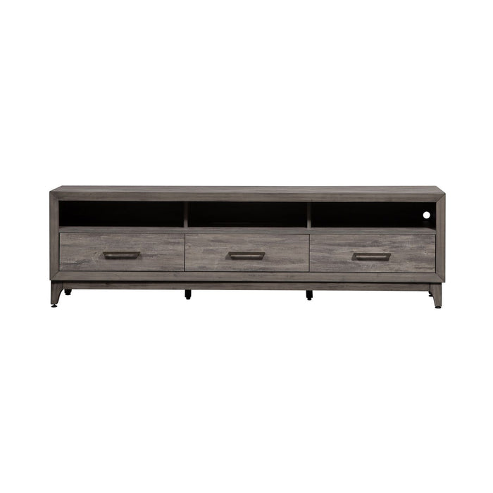 Mercury 76 Inch TV Console in Driftwood Gray